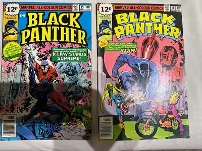 Buy Marvel BLACK PANTHER Vs THE CLAW X2 1970's • 15£