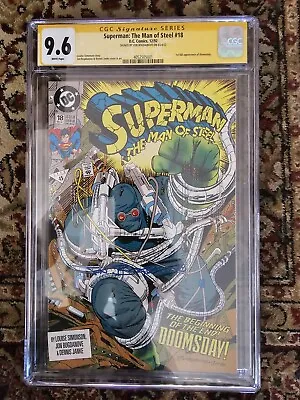 Buy Superman: The Man Of Steel #18 CGC SS (J. Bogdanove) 9.6, 1st Full App. Doomsday • 118.59£