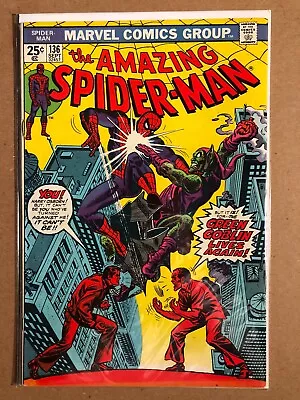 Buy Amazing Spider-Man 136 —(VF+ Condition)— Marvel 1974 • 63.96£