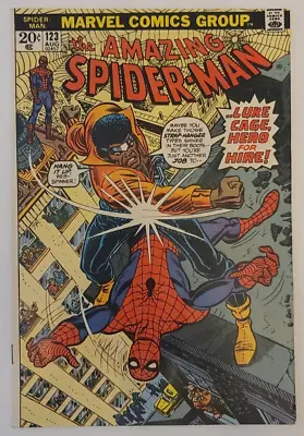 Buy The AMAZING SPIDER-MAN #123 LUKE CAGE, GWEN STACY FUNERAL 1973 • 31.62£