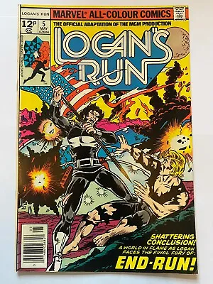 Buy LOGAN'S RUN #5  UK Price    Marvel Comics 1977 VF • 7.95£