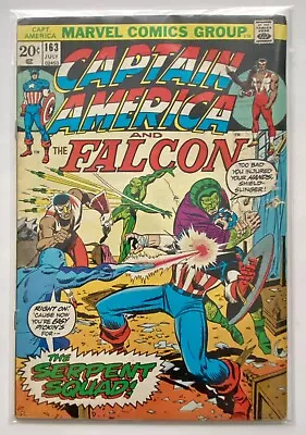 Buy Captain America #163  Beware Of Serpents  Free Shipping! Marvel Comics - Bronze • 7.97£