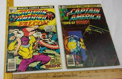 Buy Captain America #211 253 Comic Book Lot VG Marvel 1970s Falcon Byrne Art • 11.17£