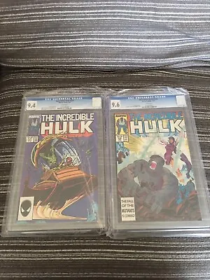 Buy Incredible Hulk 338 Cgc 9.6 & 331 9.4  • 78.20£