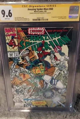 Buy Amazing Spider-Man 360 CGC 9.6 Signed Sketch Remarque BAGLEY 1st Carnage Cameo • 197.09£