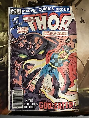 Buy THE MIGHTY-THOR-KING SIZE ANNUAL #10--1982--MARVEL COMIC Low Grade Readers Copy • 2.39£