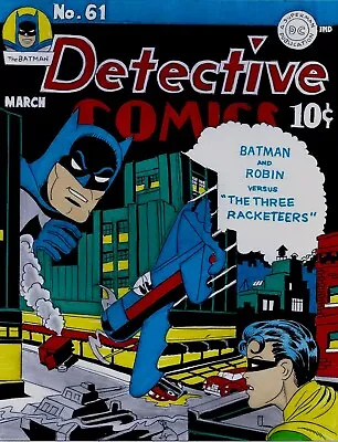 Buy Detective Comics # 61 Cover Recreation 1942 Batman Original Comic Color Art • 237.17£