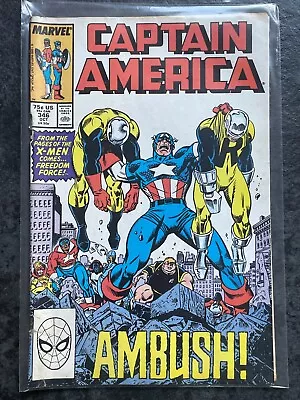 Buy Captain America #346 Marvel Ambush (Good Condition) 1988 • 3£