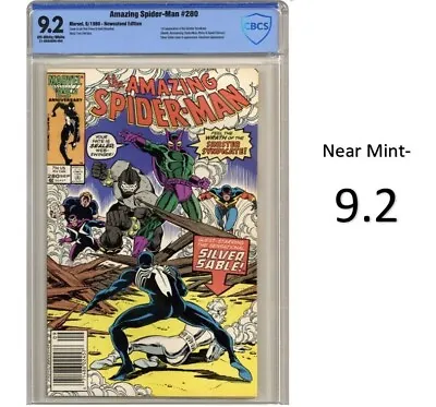 Buy Amazing Spider-Man 280 NS - Key & 1st App. Sinister Syndicate -CBCS 9.2-New Slab • 55.49£