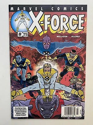 Buy X-force #116 Marvel Newsstand Variant Comic 1st App Milligan Allred 2001 Rare!!! • 55.34£