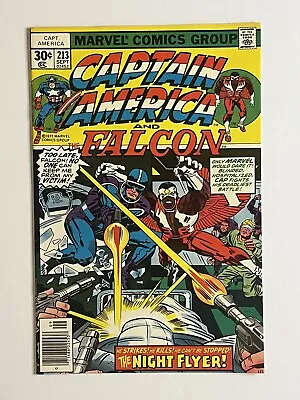 Buy Captain America #213 Marvel ~1st Appearance Of The Night Flyer ~ Jack Kirby 1977 • 8.39£