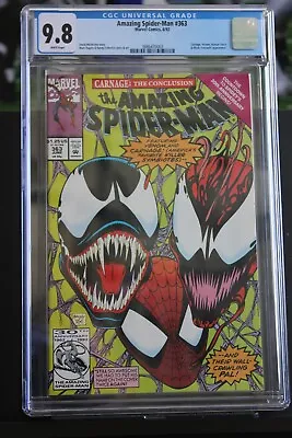 Buy Amazing Spider-Man #363 (1992) CGC 9.8 White Pages -Carnage/Venom- Mint Slab • 75.92£