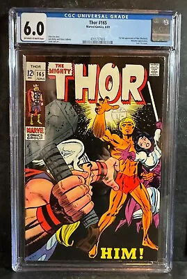 Buy Thor 165 - CGC 6.0 -  Marvel 1969 - 1st Adam Warlock, Rare • 195£