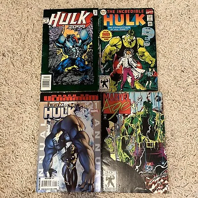 Buy Lot Of 4 The Incredible Hulk 393, 118, Hulk 2099 And Ultimate Hulk Issue 1 • 7.10£