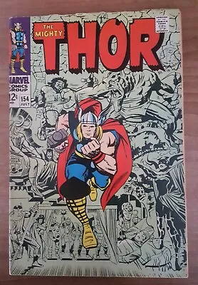 Buy THOR# 154 (Marvel 1968) FN+ (6.5) 1st Mangog Kirby Art • 40£