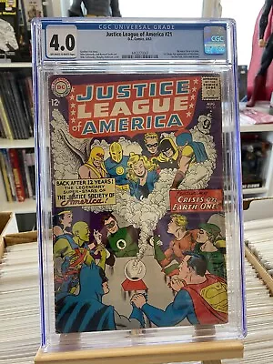 Buy JUSTICE LEAGUE OF AMERICA #21, 1st SA HOURMAN/DR FATE, DC Comics (1963), CGC 4.0 • 89.95£
