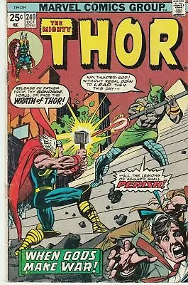 Buy Thor #240 1975 -1st Egyptian Gods:osiris,horus,seth- Thomas/ Buscema...vg/vg- • 5.62£