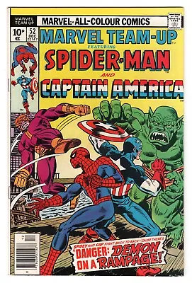 Buy Marvel Team-Up Vol 1 No 52 Dec 1976 (NM-) (9.2) Spider-Man & Captain America • 11.99£