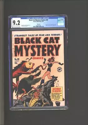 Buy Black Cat Mystery Comics #30 CGC 9.2 Black Cat On Cover & 1st Page Only 1951 • 1,897.45£