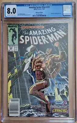 Buy 1987 Marvel - Amazing Spider-Man #293 - CGC Graded 8.0 - Kraven App. • 102.41£