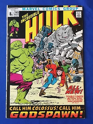 Buy Incredible Hulk #145 VFN- (7.5) MARVEL ( Vol 1 1971) • 28£