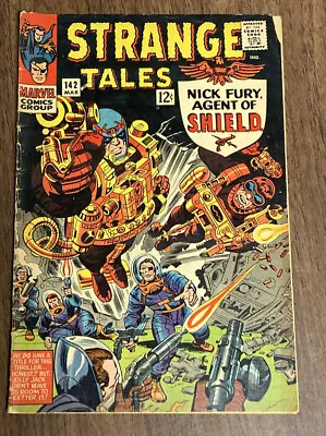 Buy Strange Tales 142 Nick Fury SHIELD Kirby Ditko Dr Strange 1966 Marvel Comic 5.0 • 3.16£