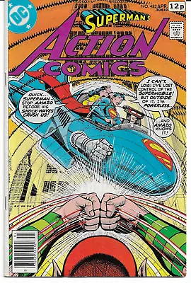 Buy ACTION COMICS - No 482 (Apr 1978) Features SUPERMAN + SUPERMOBILE • 3.50£