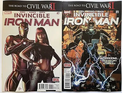 Buy Invincible Iron Man #7 + #9 (2016) 1st Cameo & Full Appearance Riri Williams • 99£