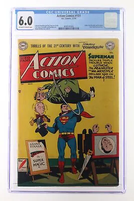 Buy Action Comics #151 - DC 1950 CGC 6.0 Luthor, Mr. Mxyztplk And Prankster Cover • 599.83£