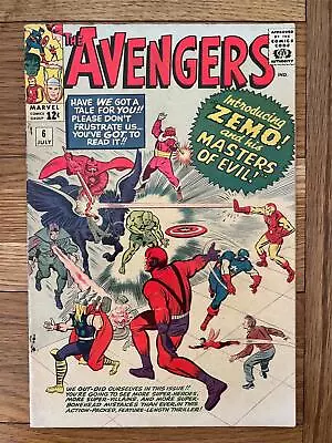 Buy Avengers #6 First Masters Of Evil; Baron Zemo • 175£
