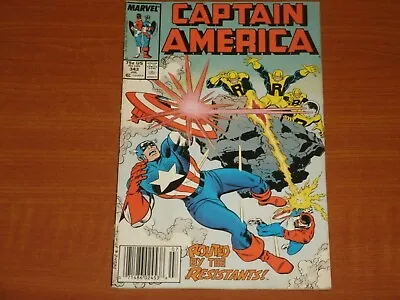 Buy Marvel Comics: CAPTAIN AMERICA  #343 July 1988  John Walker & Battlestar • 4.99£