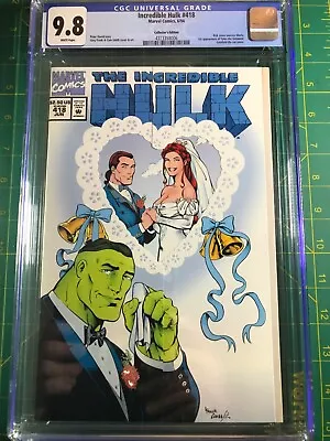 Buy Incredible Hulk #418A Frank Bells CGC 9.8 1994 White Pages • 63.56£