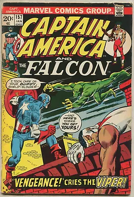 Buy Captain America #157 (Marvel 1972) Lower Grade, SA • 3.96£