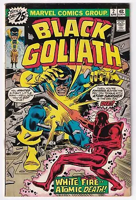 Buy Marvel Black Goliath # 2 Comic Book 1976 Chris Claremont White Fire Atomic Death • 4.74£