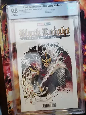 Buy Black Knight Curse Of The Ebony Blade #1 Peach Momoko Virgin Variant CGC 9.8 | R • 238.50£