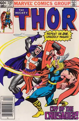Buy Thor (1962) # 330 Newsstand (5.0-VGF) The Crusader 1983 • 6.75£