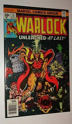 Buy Warlock #15 Jim Starlin Classic Orgin Thanos, Gamora 8.0-9.0 1975 • 63.07£