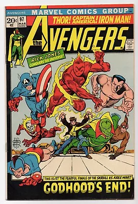 Buy The Avengers #97 - Marvel Comics (1972) - Kree-Skrull War • 23.90£