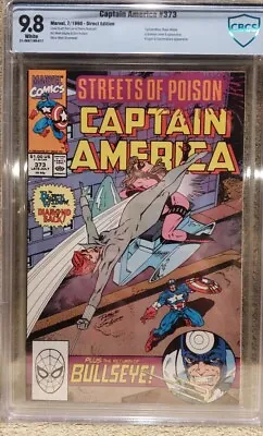 Buy Captain America #373 CBCS 9.8 Wp 1990 Marvel • 90.70£