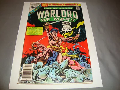 Buy John Carter Warlord Of Mars King Size Annual #1 (1977) Marvel Comic VG/FN • 3.18£