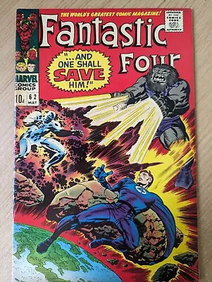 Buy Fantastic Four #62 (1967) 1st Blastaar Sandman & Inhumans Appearances High Grade • 30£