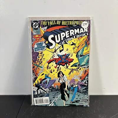 Buy DC Superman In Action Comics #700 Fall Of Metropolis Double Sized 1994 • 4.82£
