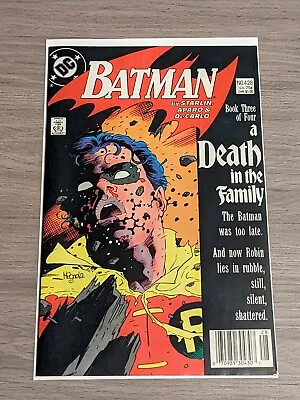 Buy Batman 428 HIGH GRADE NEWSSTAND Death Of Jason Todd KEY ISSUE 1988 Marvel Comics • 39.57£