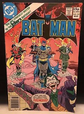 Buy Batman #321 Comic DC Comics Jokers Birthday Bondage Cover Bronze Age • 25.10£
