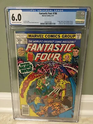 Buy Fantastic Four 186 Cgc 6.0  Marvel Comics  1977 1st Appearance Of Salem's Seven • 52.04£