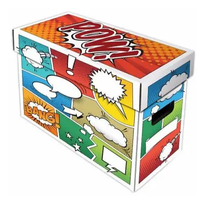 Buy New BCW Short Comic Book Storage Box With Art Pow Design, Holds 150-175 Comics • 21.55£
