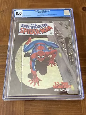 Buy Spectacular Spider-Man 1 CGC 8.0 OW/White Pages (Spidey Origin- 1968) + Magnet • 316.25£