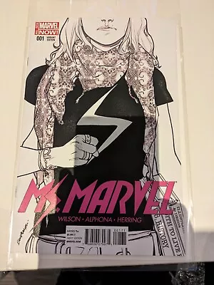 Buy Ms Marvel  # 1 3rd Print Sketch Variant Kamala Khan Scarce! • 30£