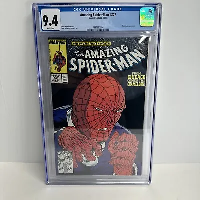 Buy Amazing Spider-Man #307 (1988) CGC 9.4  WP  Michelinie - McFarlane   Chameleon  • 47.93£