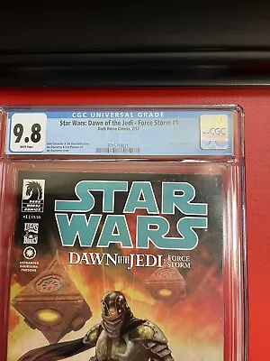 Buy Star Wars Dawn Of The Jedi Force Storm 1, CGC 9.8 WP, Newsstand • 632.49£